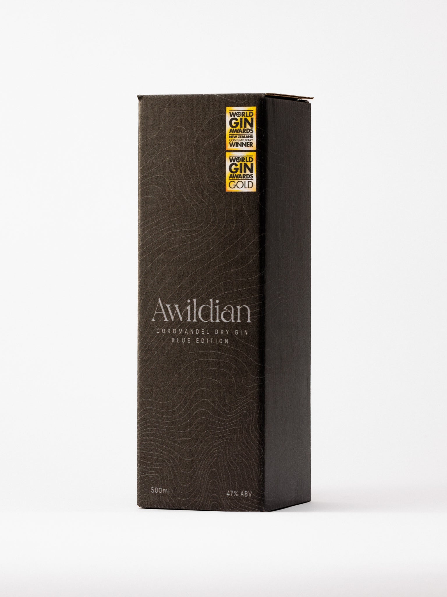 Gift box made for 500ml bottle of nz made premium colour shifting blue gin