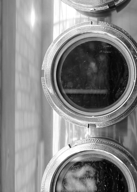 A close up on the distilling column of the Coromandel Distilling Company’s custom-made copper gin still