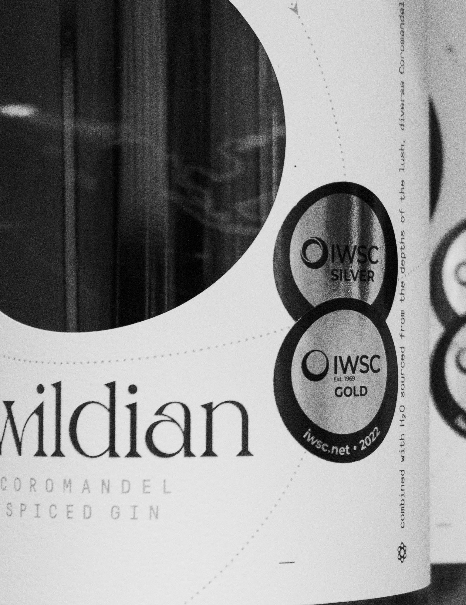 Our Coromandel Spiced gin has been internationally awarded, including at the International Wine and Spirits Competition 